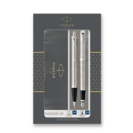 Parker IM Stainless Steel CT - sada plnicí a kuličkové pero
