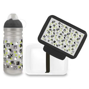 Set Zdravá lahev 0,7 l a Zdravá sváča Pixel head
