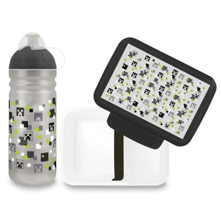 Set Zdravá lahev 0,7 l a Zdravá sváča Pixel head
