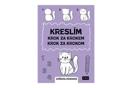 Pracovní sešit Kreslím krok za krokem zvířata 20x27,5cm