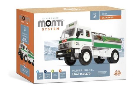 Stavebnice Monti System MS 36 Pilsner Urquell Liaz 1:48 v krabici 22x15x6cm