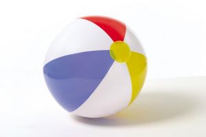 Míč nafukovací 51cm 3 pruhy v sáčku