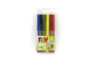 Fixy 6ks v plastové krabičce 7x16cm