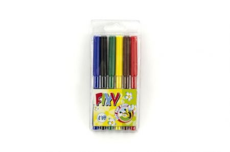 Fixy 6ks v plastové krabičce 7x16cm