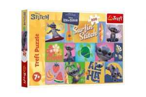 Puzzle Lilo&amp;Stitch - Havajská dobrodružství 200 dílků 48x34cm v krabici 33x23x4cm