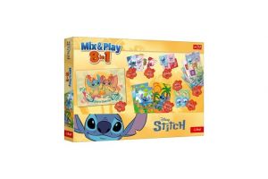 Mix &amp; Play 8v1 Stitch společenská hra v krabici 40x27x5cm 