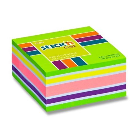 Samolepicí bloček Hopax Stick’n Notes Neon 76 x 76 mm, 400 listů - zelený