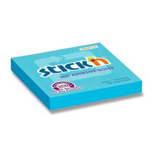 Samolepicí bloček Hopax Stick’n Notes 360 76 x 76 mm, 100 listů - modrý