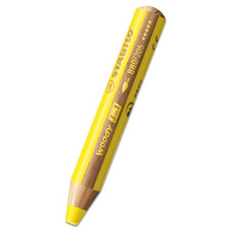 Pastelka STABILO woody 3 in 1 - žlutá