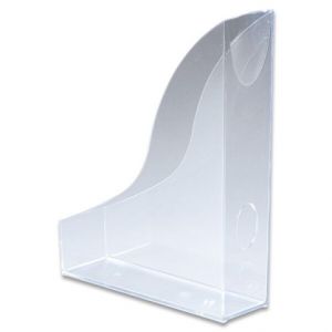 Stojan na katalogy Durable Basic, transparentní - čirá