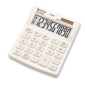 Stolní kalkulátor Eleven 810NR - bílá