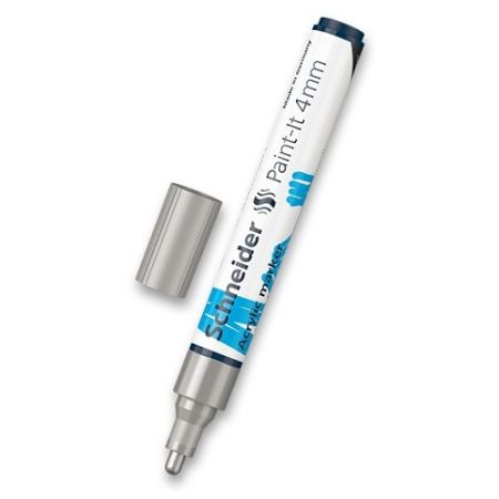 Akrylový popisovač Schneider Paint-It 320 - stříbrná