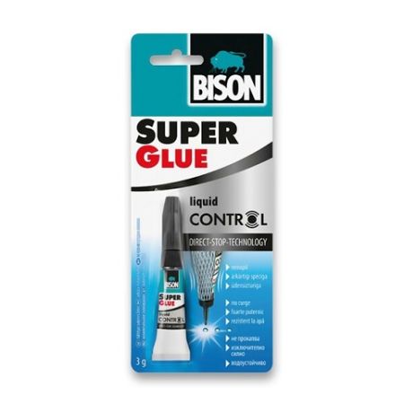 Vteřinové lepidlo Bison Super Glue Control - 3 g