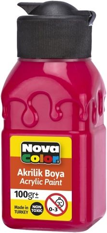 Barva akrylová 100g červená NC-2011