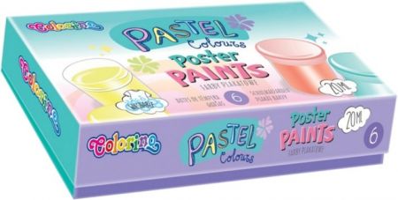 Barvy temperové Colorino 20ml v kelímku 6ks pastel