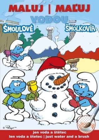 Omal.A5 maluj vodou Šmoulové (zimní)