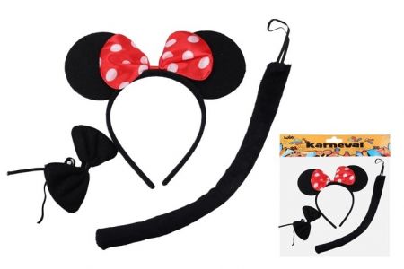 Set karneval W026115 - myška černá