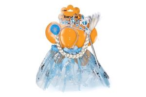 Set karneval W026052 - princezna světle modrá