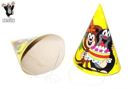Párty W171003 čepička Krtek a kamarádi 6 ks, 15 cm