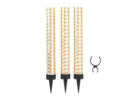 Fontána párty 12cm + držák na lahev - 3ks - zlatá