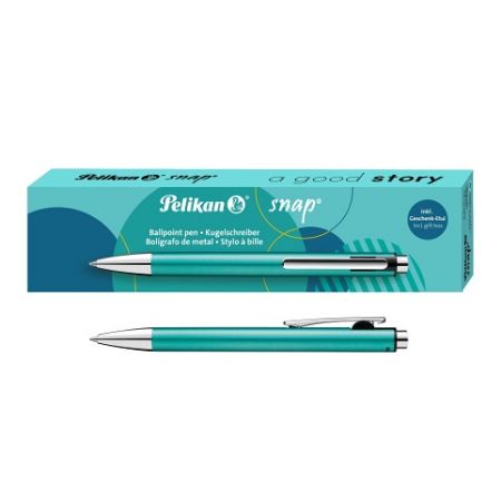 Pelikan - Pero kuličkové K10 tyrkysové Snap Metalic
