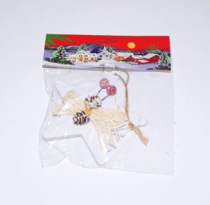 Vánoční dekorace Kraft hvězda 9420, vel. 10cm (97518)
