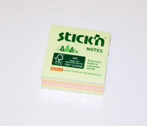 Kostka samolepicí mini Stick'n 51x51 mm mix pastel. Barev 240 l /21889