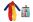 Set karneval - klaun M 110-120 cm (W045126)