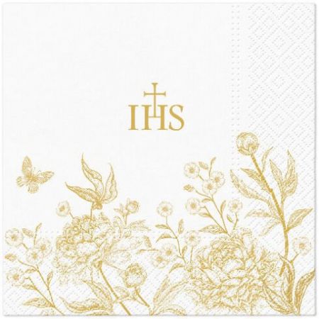 Ubrousky PAW Dekor L (20ks) Birds &amp; Peonies Elegance