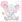 Ubrousky MAKI L (20ks) Baby Elephant with Pink Balloon