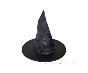 Klobouk čarodějnický černý 35 cm