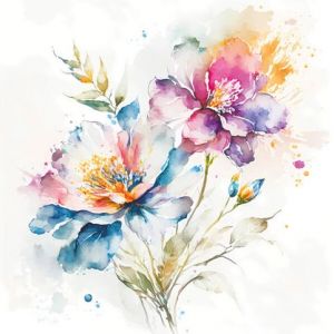 Ubrousky DAISY L (20ks) Watercolour Pastel Flowers