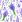 Ubrousky DAISY L (20ks) Lavender with Violet Butterflies