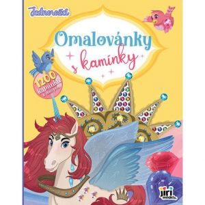 Omalovánky A4 s kamínky - Jednorožci