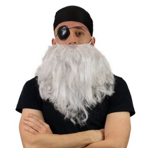 Vousy pirátské se šátkem a klapkou na oko (karnevalový-pirátský-doplněk)