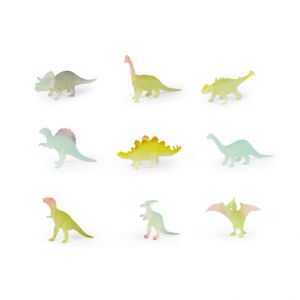 Dinosauři, svítí ve tmě, 9 ks v sáčku