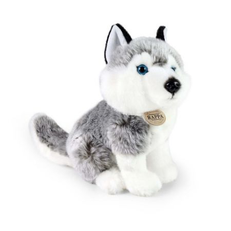 Plyšový pes Husky sedící 30 cm ECO-FRIENDLY