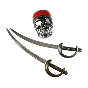 Pirátská sada s meči a maskou