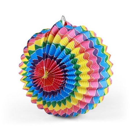 Lampion duhový koule 25cm