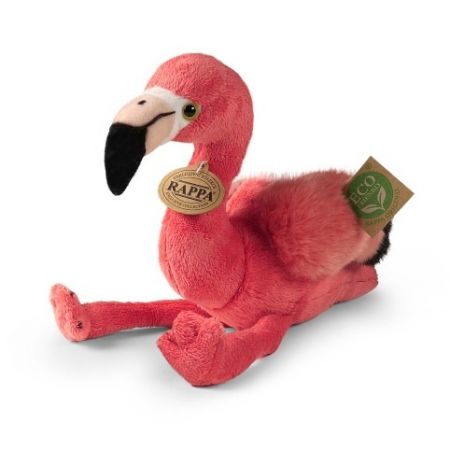 Plyšový pták plameňák 23 cm ECO-FRIENDLY