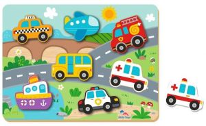 2Kids Toys Vkládací puzzle Doprava