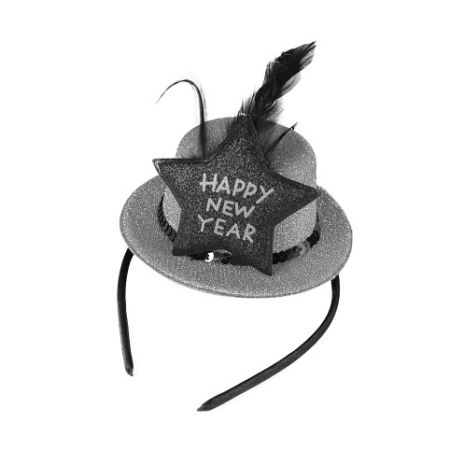 Čelenka s mini kloboučkem Happy New Year