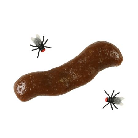 Umělé hovínko/lejno s mouchami
