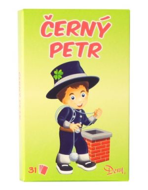 Karty Černý Petr kominík modrá krabička