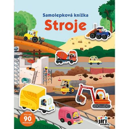 Knížka samolepková Stroje