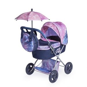 DeCuevas 85076 Skládací kočárek pro panenky se slunečníkem a taškou 2024 - 60 cm