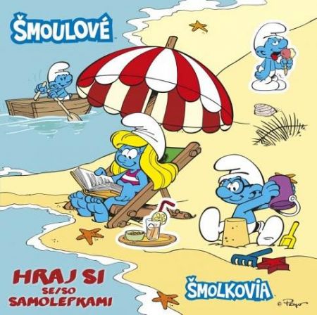 Album obrázkové Šmoulové Hraj si se samolepkami
