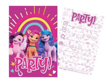 Sada párty 5 pozvánek + 5 obálek My Little Pony