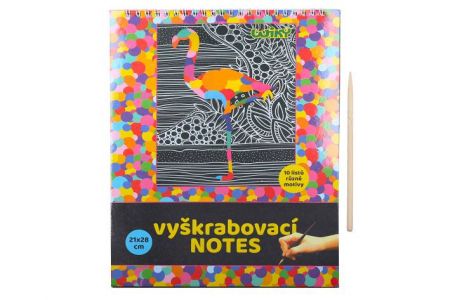Vyškrabovací notes 21x28cm / 10 listů