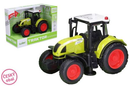 Plastový traktor na setrvačník s efekty